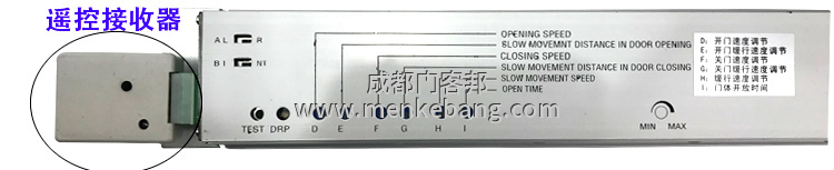 自動門半圓感應器說明書,感應門控制器調節圖