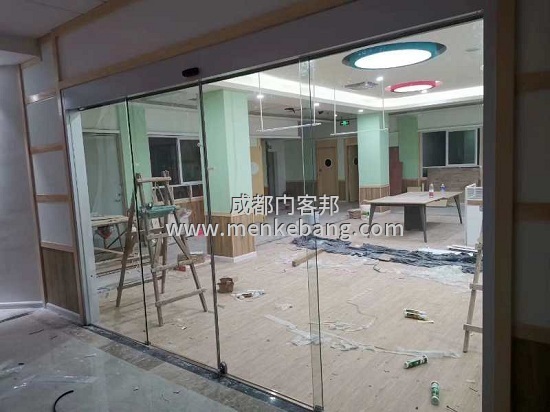 成都電控門,成都型材自動門案例,高新區玻璃自動門案例