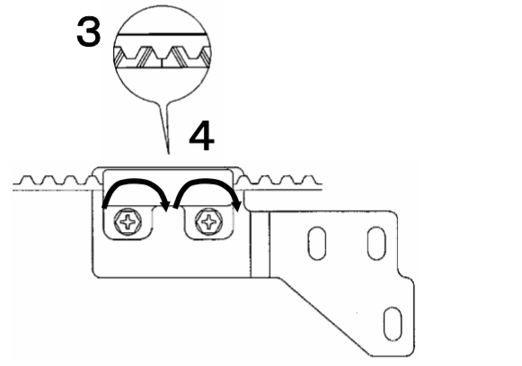 單開自動門皮帶安裝 單開自動門皮帶安裝